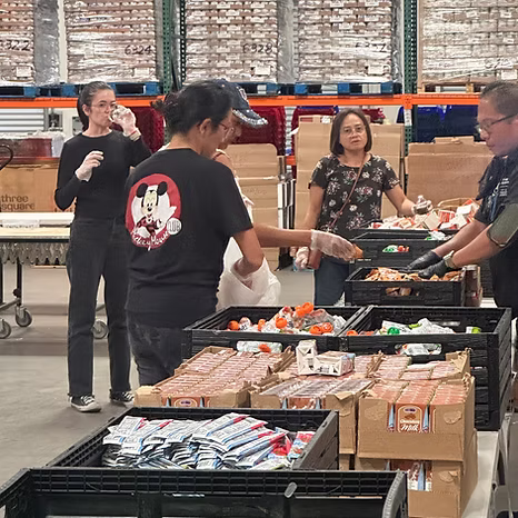Foundation supporters at a Day of Service event
