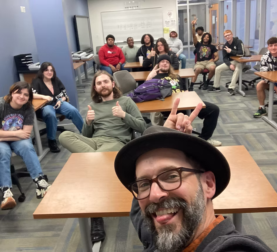 Tony teaching a Songwriter Masterclass